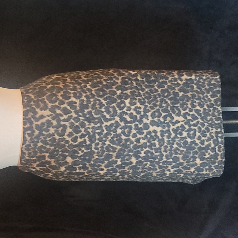 TALBOTS Leopard Print Skirt
